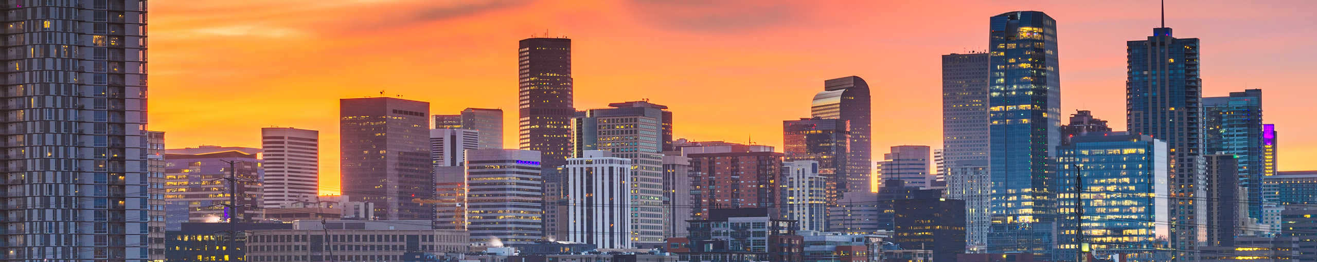 Denver, Colorado downtown skyline.